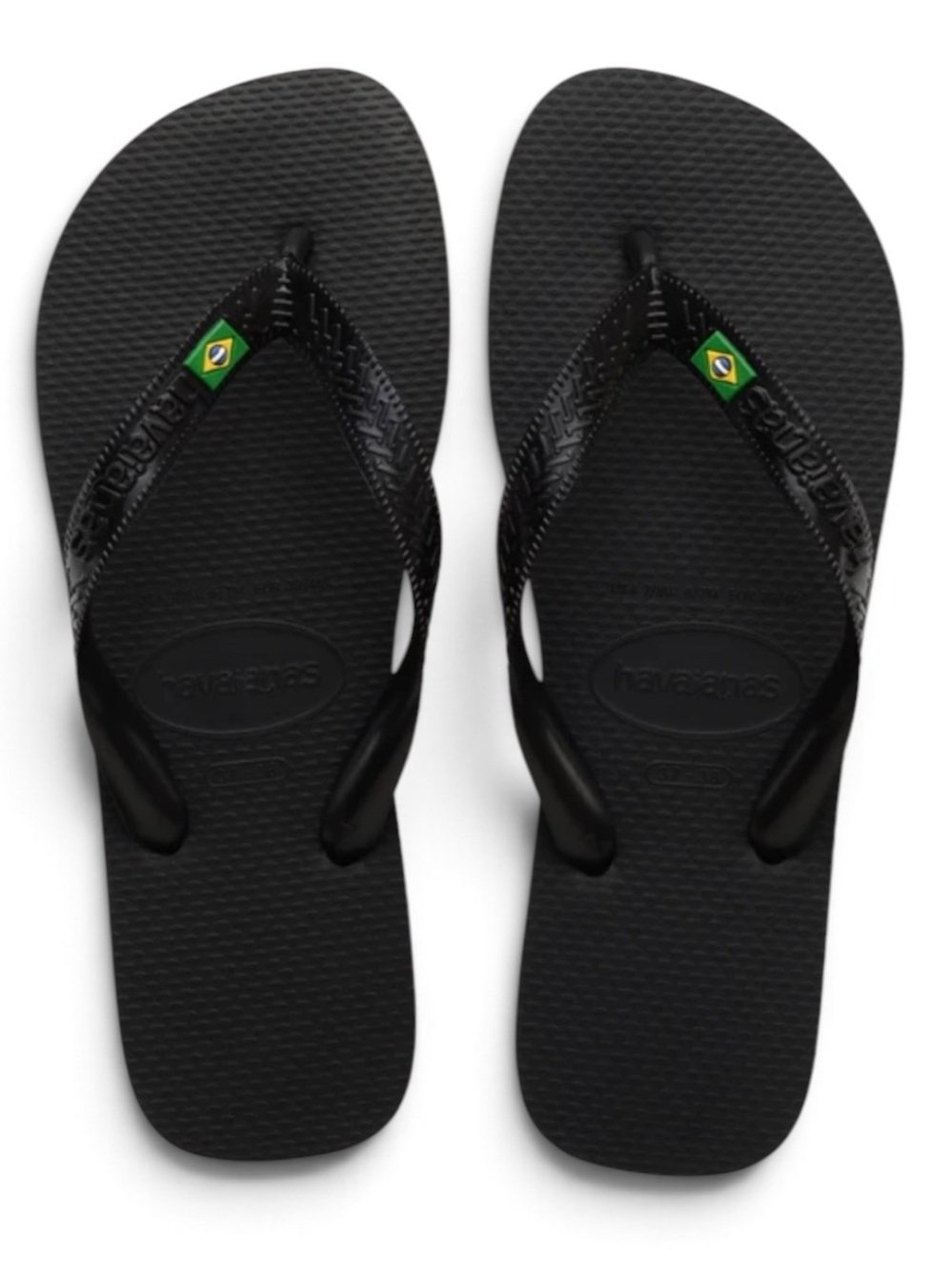 Havaianas Black Brazil Flip Flops